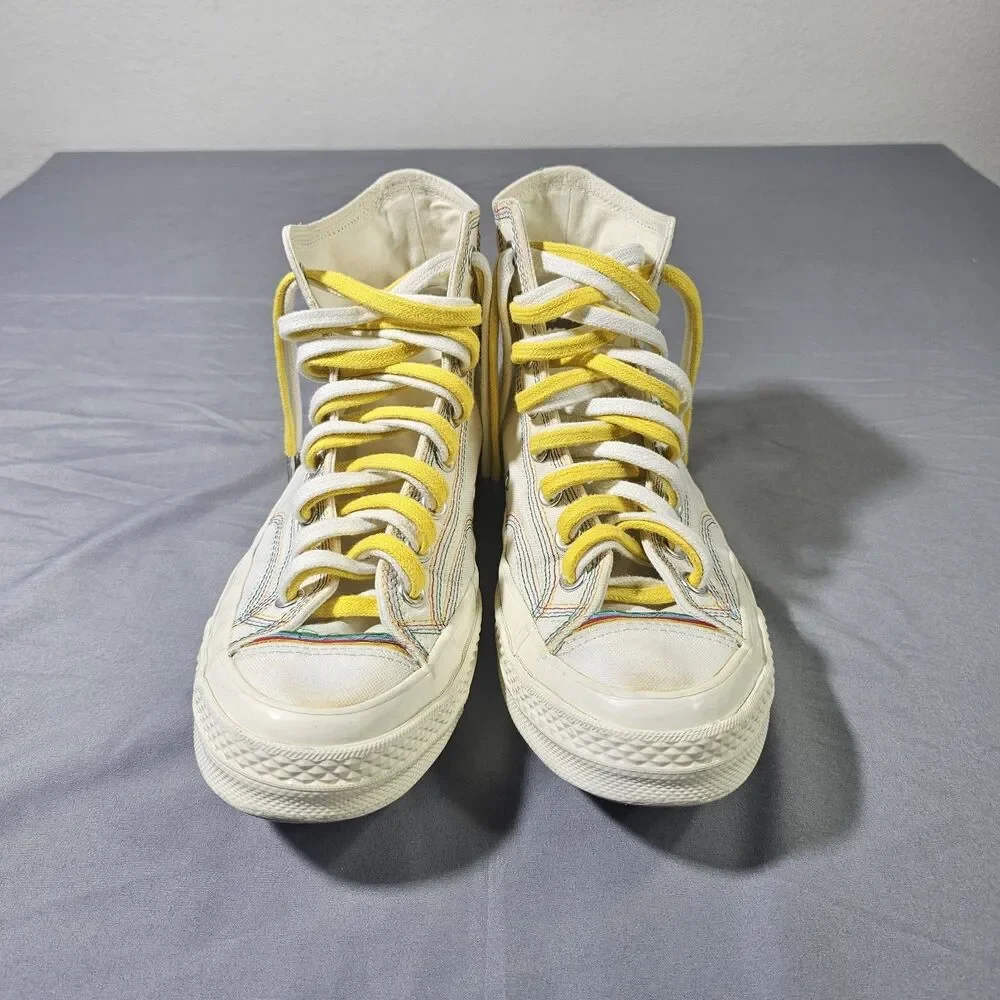 Converse Chuck 70 High Layers Egret Rainbow Stitch Mens 7.5 Womens 9.5 169047C